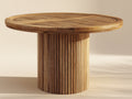 Table de jardin - Bois - 180 x 180 x 75 cm - Bois naturel - Style contemporain
